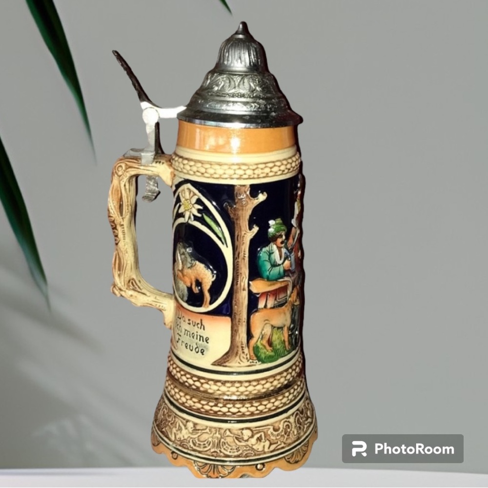 Vintage Western Germany Musical Beer Stein